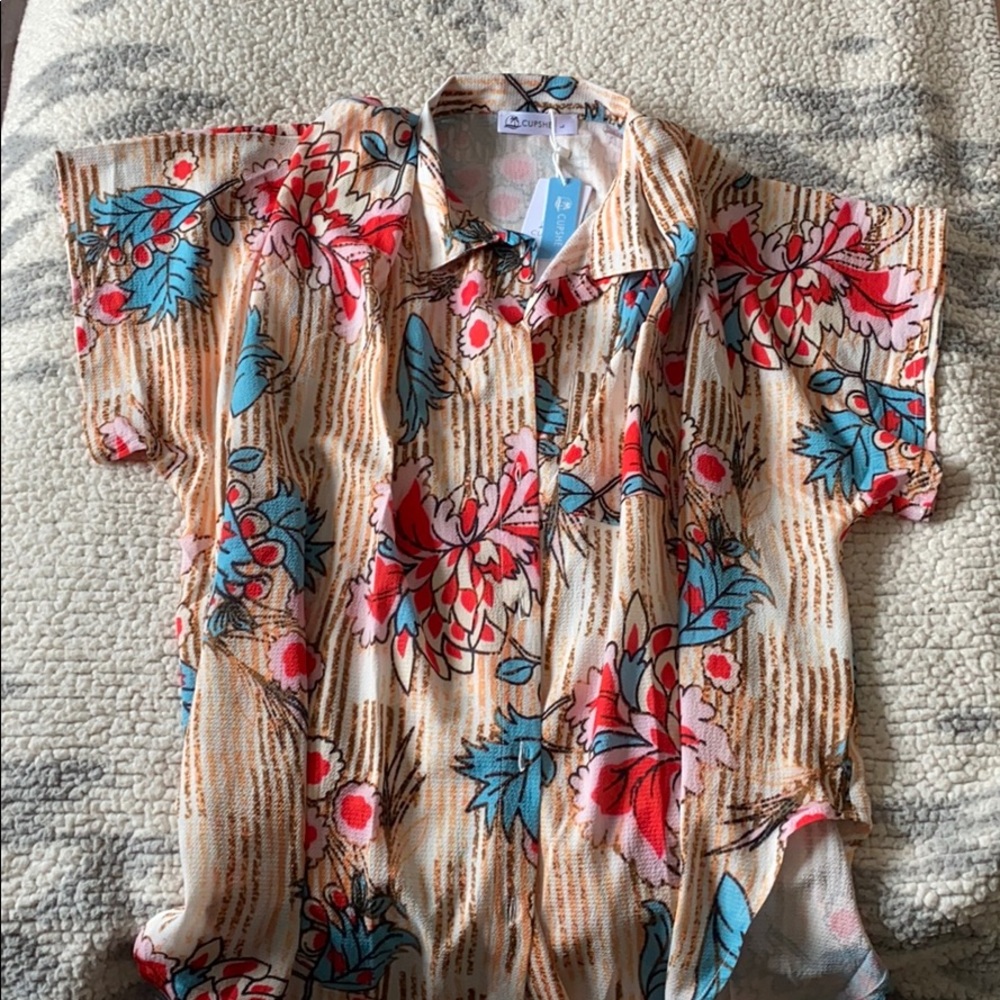 Cupshe Tropical Beach Coverup